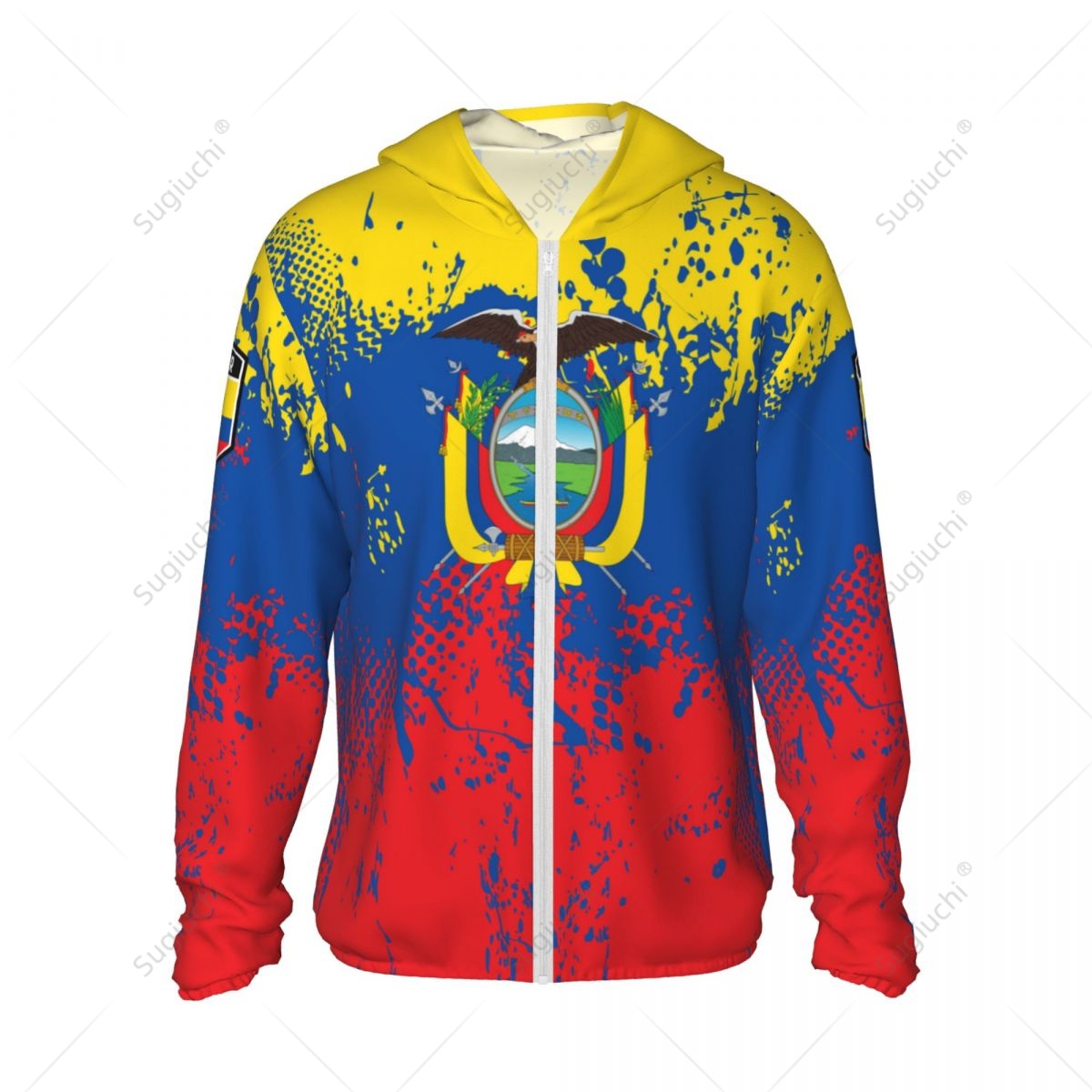 Ecuador Flag Sun Protection Ho - Fishing Hoodie ulasan dan harga