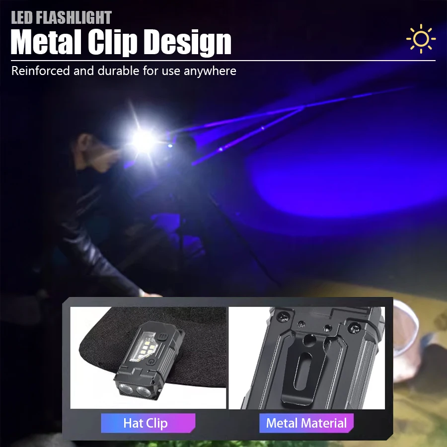Mini Keychain EDC Flashlight - - Fishing Hat ulasan dan harga
