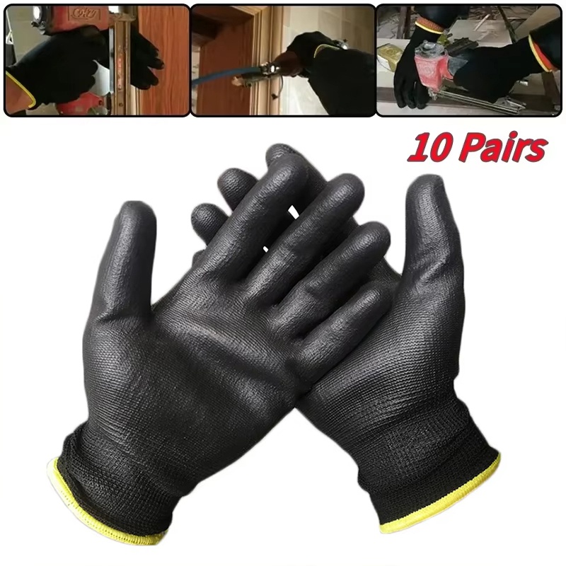 10 Pairs Durable PU Coating We - Fishing Gloves ulasan dan harga