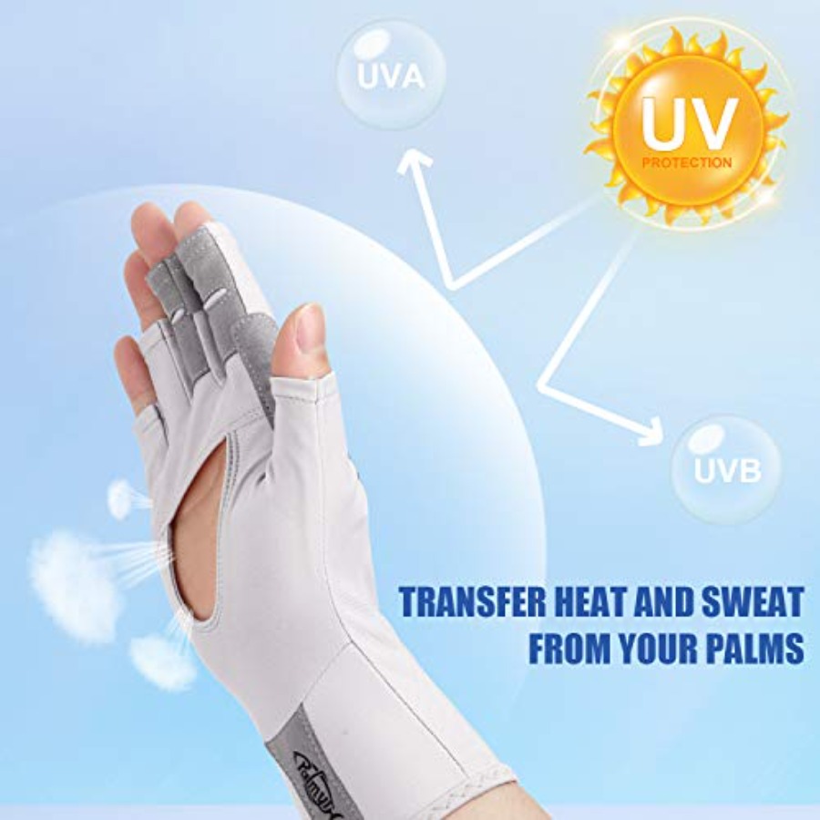 UV Protection Fishing Fingerle - Fishing Gloves ulasan dan harga