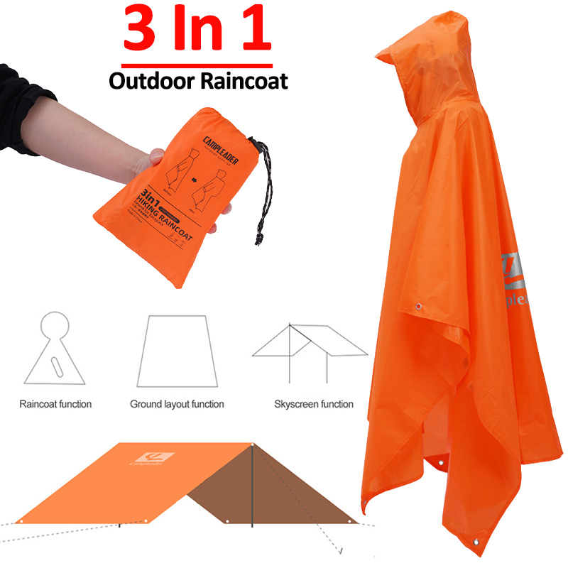 3 In 1 Outdoor Raincoat Hooded - Fishing Rain Suit ulasan dan harga