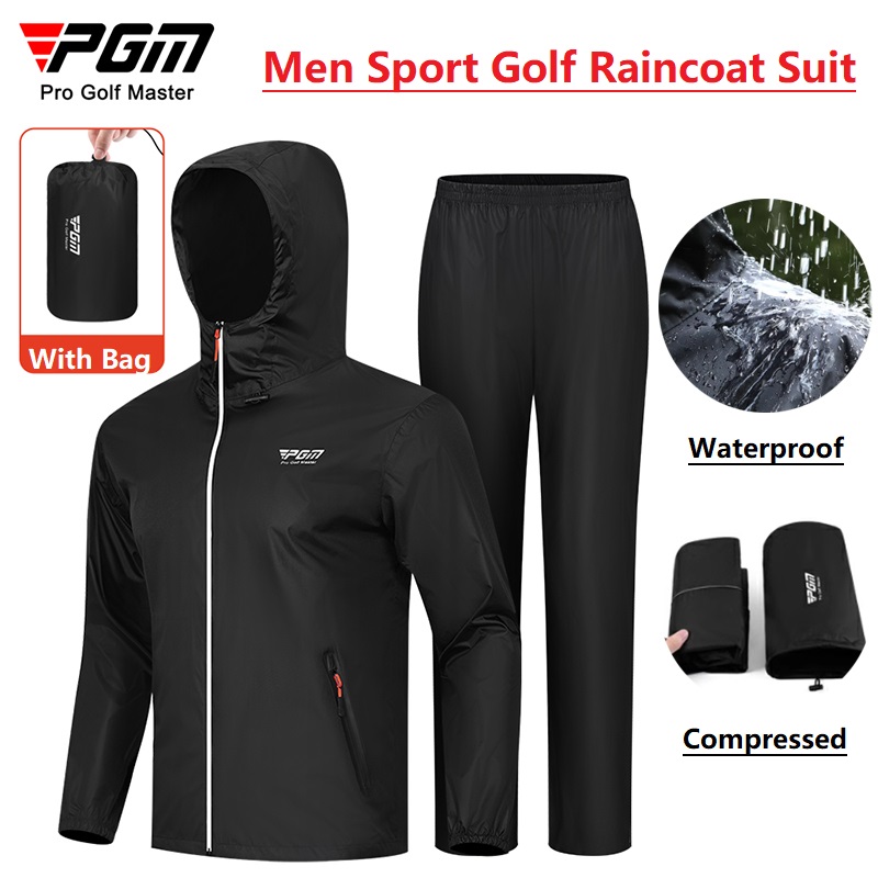 Pgm Men Golf Raincoat Rain Pan - Fishing Rain Suit ulasan dan harga